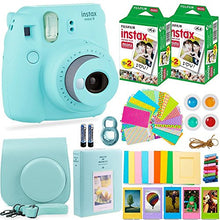 Load image into Gallery viewer, Fujifilm Instax Mini 9 Camera with Fuji Instant Film (40 Sheets) & Accessories Bundle Includes Case, Filters, Album, Lens, and More