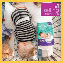 Load image into Gallery viewer, Sposie Overnight Diaper Booster Pads, 90 ct, No Adhesive for Easy Repositioning, Helps Stops Nighttime Leaks, Fits Diaper Sizes 4-6