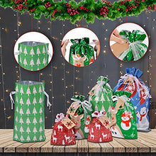 Load image into Gallery viewer, Christmas Gift Bags Assorted Sizes, 22pcs Drawstrings Christmas Bags For Gifts, Presents Wrapping Bags Favor Goody Bags Reusable Plastic Xmas Holiday Gift Bag Bulk Extra Large/Big/Medium/Small Size