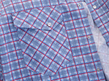 Load image into Gallery viewer, TICOMELA FR Shirt for Men Flame Resistant Shirts 6.5oz Light Weight Orange/Black Plaid Men's Fire Retardant Snap Shirts