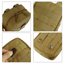 Load image into Gallery viewer, ArcEnCiel Tactical MOLLE EMT Medical First Aid IFAK Blowout Utility Pouch (Brown)