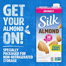Load image into Gallery viewer, Silk Shelf-Stable Almondmilk, Unsweetened, Dairy-Free, Vegan, Non-GMO Project Verified, 1 Quart (Pack of 6) (ASINPPOSPRME32477)