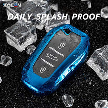Load image into Gallery viewer, NCUIXZH Soft TPU Car Remote Key Case Full Cover Holder Shell,ForPeugeot 2008 3008 5008,ForCitroen C4 C6 C3-XR Picasso DS3 DS4 DS5 DS6-Silver only case