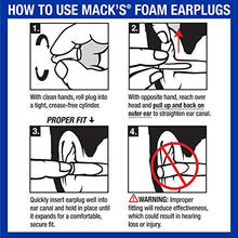 Load image into Gallery viewer, Mack's Slim Fit Soft Foam Earplugs, 50 Pair - Small Ear Plugs for Sleeping, Snoring, Traveling, Concerts, Shooting Sports & Power Tools