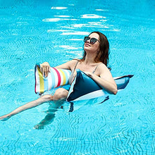 Load image into Gallery viewer, FindUWill Fabric Pool Hammock Floats, XL, 2Pack Inflatable Multi-Purpose Water Hammocks Floaties (Saddle, Lounge Chair, Hammock, Drifter), Pool Float Lounger for Adults