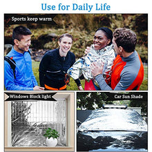 Load image into Gallery viewer, ANCwear Emergency Blanket pack-12,Foil Mylar Thermal Blankets Space Blanket 52"x82" for Outdoors,Hiking,Survival,or First Aid
