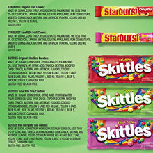 Load image into Gallery viewer, SKITTLES & STARBURST Candy Full Size Variety Mix 37.05-Ounce 18-Count Box