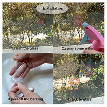 Load image into Gallery viewer, Lotus Anti-Collision Window Clings for Bird Strikes - Glass Alert Prism Rainbow Decals – Decorate Your Windows Glass Doors, 4 Packs, JDLH-4-3