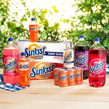 Load image into Gallery viewer, Sunkist Zero Sugar Orange Soda, 12 fl oz cans, 12 pack