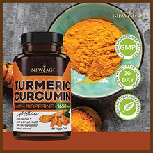 Load image into Gallery viewer, (2-Pack) Turmeric Curcumin with Bioperine 1650mg by New Age. Premium Joint & Healthy Inflammatory Support with 95% Standardized Curcuminoids. Non-GMO, Gluten Free Capsules with Black Pepper