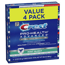 Load image into Gallery viewer, Crest Pro-Health Advanced Antibacterial Protection Toothpaste, Mint Burst, 5oz (Pack of 4)