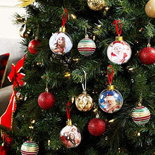 Load image into Gallery viewer, Clear Christmas Picture Frames, Ball Ornaments (3 x 3.9 Inches, 4 Pack)