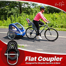 Load image into Gallery viewer, 2-Pack Baby Bike Trailer Hitch – Everyday Bike Trailer Coupler Compatible w/ Schwinn & Instep Bike Trailer Coupler Attachment – Quick Release Bicycle Trailer Parts for Kids, Pet & Cargo by Evo Dyne