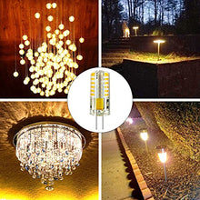 Load image into Gallery viewer, Rayhoo 10pcs G4 LED Bulbs JC Bi-Pin Base Light Bulbs 3W AC/DC 12V 20W-30W T3 Halogen Bulb Replacement Landscape Bulbs(Warm White 3000K)