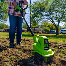 Load image into Gallery viewer, Earthwise TC70020 20-Volt 7.5-Inch Cordless Electric Tiller Cultivator, (2AH Battery & Fast Charger Included)
