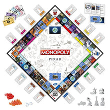 Load image into Gallery viewer, MONOPOLY: Pixar Edition Board Game for Kids 8 and Up, Buy Locations from Disney and Pixar's Toy Story, The Incredibles, Up, Coco, and More (Amazon Exclusive)
