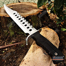 Load image into Gallery viewer, Tactical Knife Survival Knife Hunting Knife 17.25" Fixed Blade Knife Razor Sharp Edge Camping Accessories Camping Gear Survival Kit Survival Gear Tactical Gear 74540 (Silver)