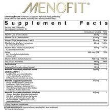 Load image into Gallery viewer, MENOLABS MenoFit - Menopause Supplements for Women - Menopause + Perimenopause Relief for Hot Flashes, Weight Management, Low Energy, Mood, Hormone Support - 60 Herbal Capsules with Probiotics