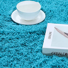 Load image into Gallery viewer, Softlife Fluffy Area Rugs for Bedroom 2.6' x 5.3' Oval Shaggy Floor Carpet Cute Rug for Girls Kids Room Living Room Home Decor, Turquoise Blue