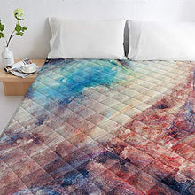Load image into Gallery viewer, T&H XHome Luxury Quilted Comforter Bedspread-Thin Soft Cozy,Abstract Painting Reversible Stitched Summer Lightweight Quilt Coverlet for All Season Oversized California King Size