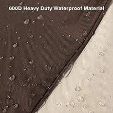 Load image into Gallery viewer, Vailge Waterproof Patio Chaise Lounge Cover, 600D Heavy Duty Outdoor Lounge Chair Covers,UV Resistant Patio Furniture Covers, Large, Beige & Brown