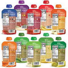 Load image into Gallery viewer, Happy Baby Organics Clearly Crafted Stage 2 Baby Food, Fruit Veggie Variety Pack, 4 Ounce Pouch (Pack of 10) (Flavors may Vary)