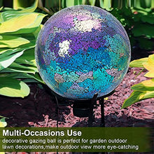 Load image into Gallery viewer, VCUTEKA Gazing Ball, Glass Mosaic Gazing Balls Sphere for Garden Lawn Outdoor Ornament Yard Decorative, 10-Inch, Purple