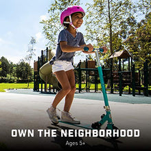 Load image into Gallery viewer, Mongoose Trace Youth/Adult Kick Scooter Folding and Non-Folding Design, Regular, Lighted, and Air Filled Wheels, Teal, 120mm Wheels