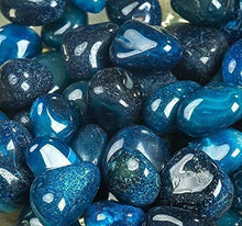 Load image into Gallery viewer, Royal Sapphire River Rocks, Pebbles, Outdoor Decorative Stones, Natural Gravel, For Aquariums, Landscaping, Vase Fillers, Succulent, Tillandsia, Cactus pot, Terrarium Plants, 4.5 LB. (72-Oz).