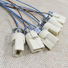 Load image into Gallery viewer, 6pcs G9 Base Socket Ceramic Lamp Holder Halogen Lamp Holder with 9" Leads G9 Connector LED Aging Test Lamp Bracket