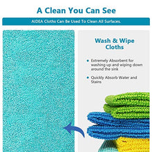Load image into Gallery viewer, AIDEA Microfiber Cleaning Cloths All-Purpose Softer Highly Absorbent, Lint Free - Streak Free Wash Cloth for House, Kitchen, Car, Window, Gifts(12in.x 12in.)-(Pack-8)