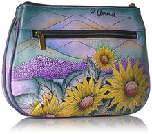 Load image into Gallery viewer, Anna by Anuschka Handpainted Leather Multi Compartment X-Body,Hills of Tuscany