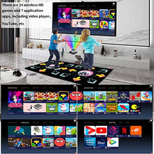 Load image into Gallery viewer, YRPRSODF Double Dance Mat for Kids and Adults, HDMI Electronic Dancing Pad with Games, Music, Fitness Video,3D Somatosensory& Cartoon Mode, and 2.4G Wireless Handle, for TV/ PC, Gift for Boys & Girls