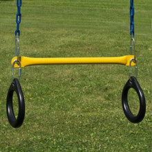 Load image into Gallery viewer, Swing-N-Slide Ring and Trapeze Combo swing Black