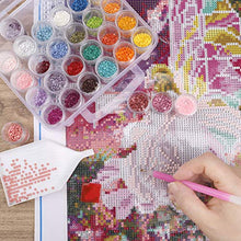 Load image into Gallery viewer, SGHUO 2pack 30PCS 5D Embroidery Diamond Painting Box Storage Containers Portable Plastic Bead Case with Lids for DIY Art Crafts Seeds Beads Sewing Cosmetic Nail Glitter Powder