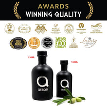 Load image into Gallery viewer, Atsas Extra Virgin Organic Olive Oil - Rich in Polyphenols - Cyprus Cold Pressed Evoo - Multiple Health Award Winner - 2023 New Harvest -100ml