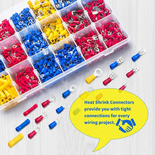 Load image into Gallery viewer, 1200PCS Electrical Connector Kit-Sopoby Automotive Insulated CrimpTerminals Connectors for Wiring Mixed Ring Fork Spade Butt Connector Set