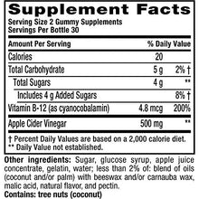 Load image into Gallery viewer, Vitafusion Apple Cider Vinegar Gummy Vitamins, 60ct