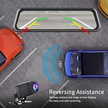 Load image into Gallery viewer, VanTop H610 10" 2.5K Mirror Dash Cam for Cars with Full Touch Screen, Waterproof Backup Camera Rear View Mirror Camera, Enhanced Night Vision with Sony Starvis Sensor, Parking Assistance