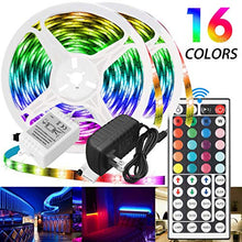 Load image into Gallery viewer, HIKO23 LED Strip Lights, 32.8FT 5m RGB LED Light Strip Color Changing 5050 LED Tape Lights with 44 Key Remote Bar Home Decoration