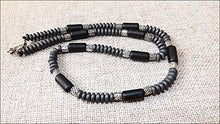 Load image into Gallery viewer, Mens Choker Necklace Onyx Necklace Mens Beaded Choker - Surfer necklace - men's jewelry - boys necklace, boys choker