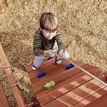 Load image into Gallery viewer, Little Tikes Real Wood Adventures Bobcat Ridge Backyard Playset Climb Swing Outdoor Activity Play Structure with Slide for Toddlers, Kids Climbers & Wooden Play Structures