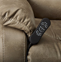 Load image into Gallery viewer, Signature Design by Ashley Barling Power Recliner Adjustable Headrest Mushroom