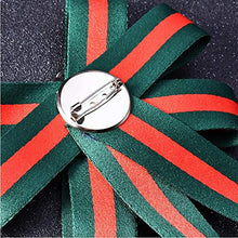Load image into Gallery viewer, TULIP LY Bee Ribbon Bow Tie Brooch Rhinestone Crystal Ribbon Brooches Women/Men Insect Ribbon Pre Tied Neck Tie Wedding Party Bow Tie Bee Brooch Pin Collar Jewelry (Green)