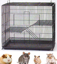 Load image into Gallery viewer, Mcage New 3 Levels Ferret Chinchilla Sugar Glider Rats Animal Cage 24" L x 16" W x 24" H with Tight 3/8-Inch Bar Spacing