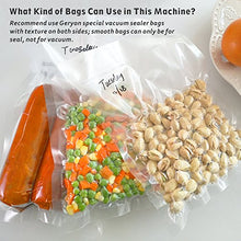 Load image into Gallery viewer, GERYON Vacuum Sealer Rolls, Vacuum Sealer Bags for Food Saver Storage, 2 Pack 8" x 16'