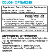 Load image into Gallery viewer, Yes You Can! Colon Optimizer - Quick Cleanse to Support Detox, Weight Loss & Increased Energy Levels - Limpia el Colon y Promueve UNA Función Digestiva Saludable - 30 Capsules