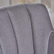 Load image into Gallery viewer, Christopher Knight Home Merel Mid-Century Modern Fabric Club Chair, Light Grey / Natural