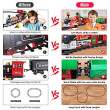 Load image into Gallery viewer, iBaseToy Christmas Train Set with Controllable Sound & Light, Battery Powered Train for Christmas Tree, kids Train Toy Set with 52"Railway Track & 4 Cars, Gift for 3 4 5 6 Year Old Boys Girls Toddlers