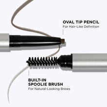 Load image into Gallery viewer, IT Cosmetics Brow Power Eyebrow Pencil, Universal Taupe - Long-Lasting, Budge-Proof Formula - With Biotin - For Light to Medium Brown & Gray Hair Colors - 0.005 oz